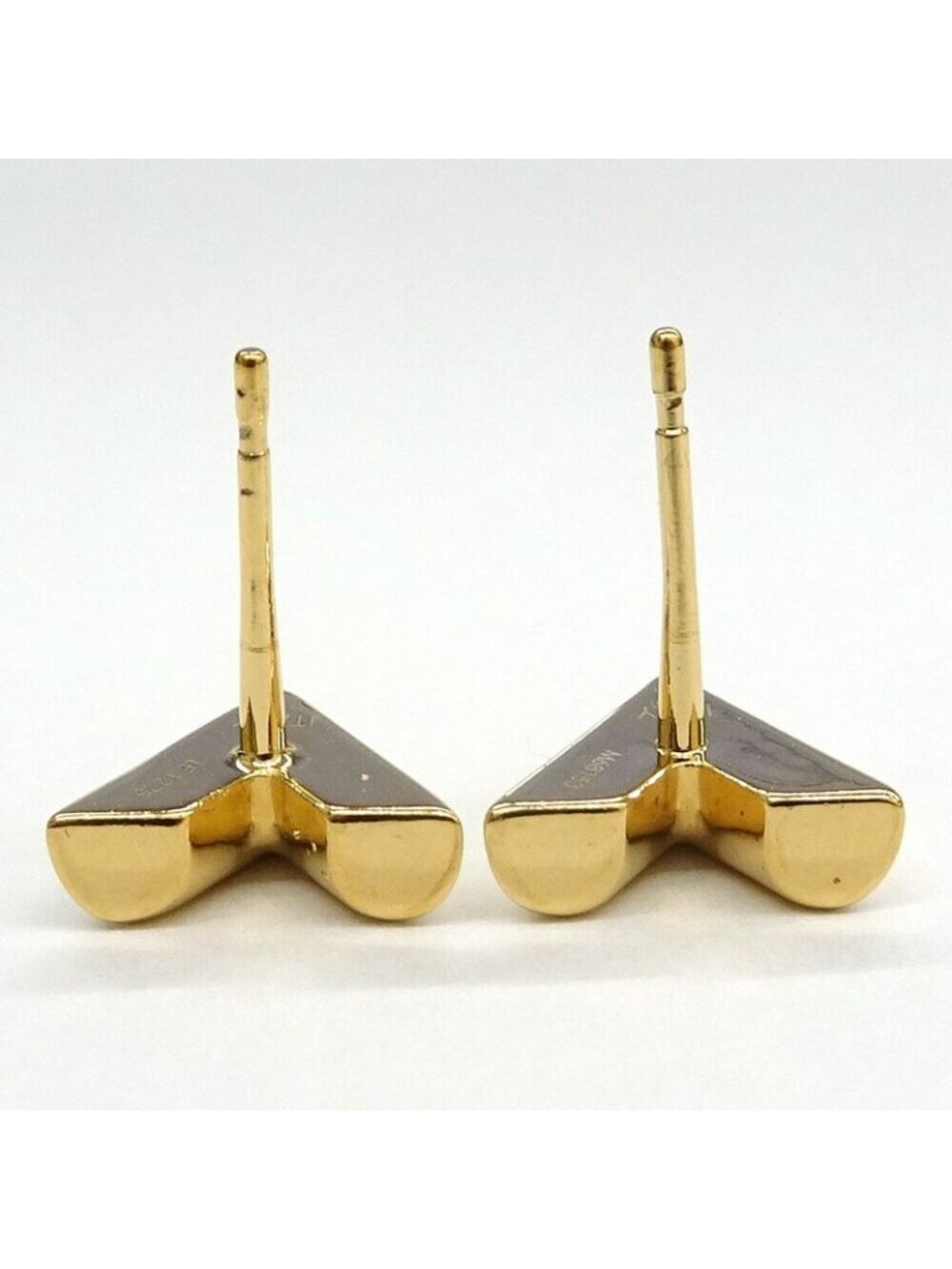 Louis Vuitton Earrings Essential V Metal GP Gold GD Accessories - Picture 6 of 10